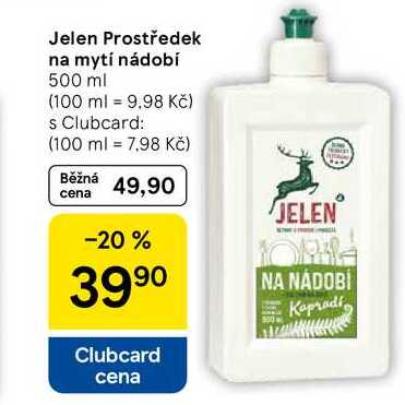 Jelen Prostředek na mytí nádobí, 500 ml  
