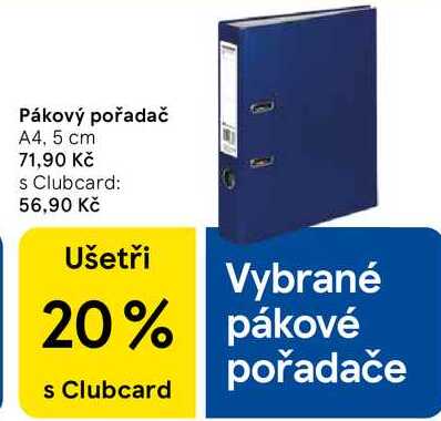 Pákový pořadač A4, 5 cm