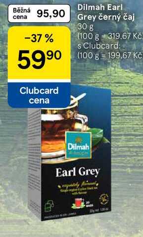 Dilmah Earl Grey černý čaj, 30 g 