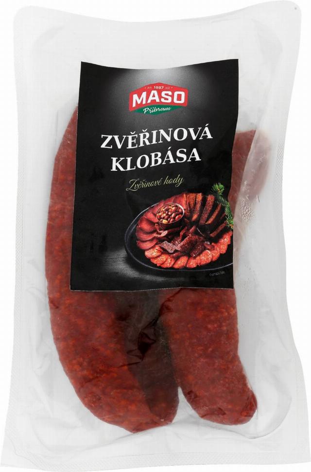 Maso Příbram Zvěřinová klobása