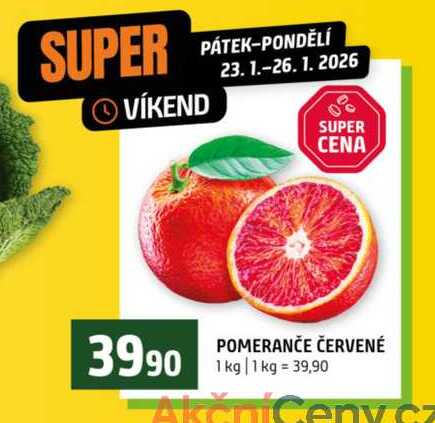 POMERANČE ČERVENÉ 1 kg 
