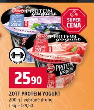 ZOTT PROTEIN YOGURT 200 g vybrané druhy