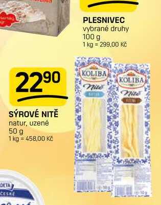 SÝROVÉ NITĚ natur, uzené 50 g 
