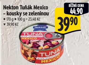 Nekton Tuňák Mexico - kousky se zeleninou, 170 g 