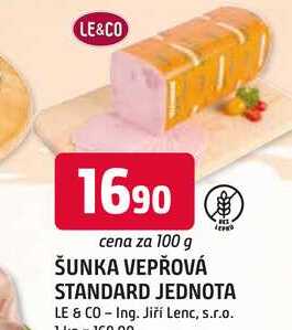 LE&CO ŠUNKA VEPŘOVÁ STANDARD 100g