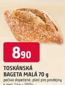 TOSKÁNSKÁ BAGETA MALÁ 70 g