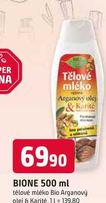 BIONE 500 ml tělové mléko