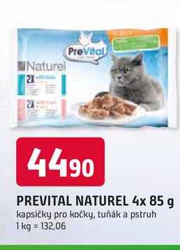PREVITAL NATUREL 4x 85 g 