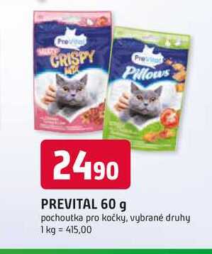 PREVITAL 60 g pochoutka pro kočky