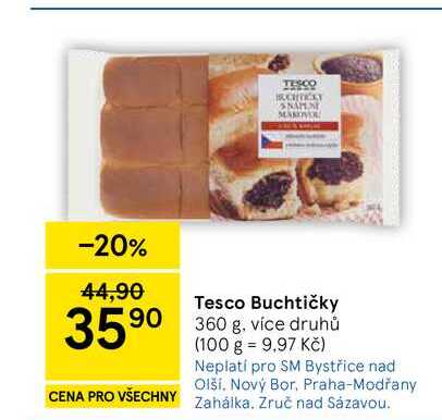 Tesco Buchtičky, 360 g  