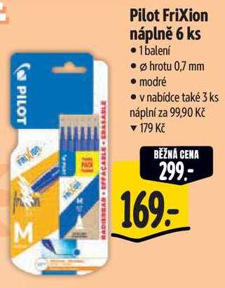 Pilot FriXion náplně 6 ks