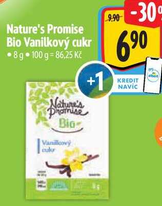 Nature's Promise Bio Vanilkový cukr, 8 g
