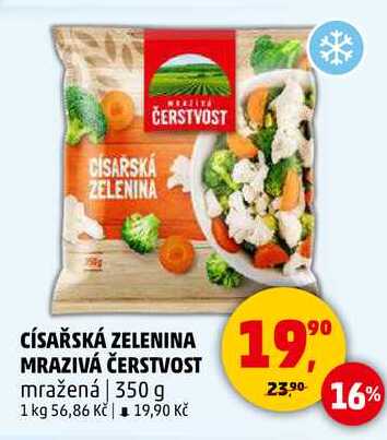 CÍSAŘSKÁ ZELENINA MRAZIVÁ ČERSTVOST, 350 g 