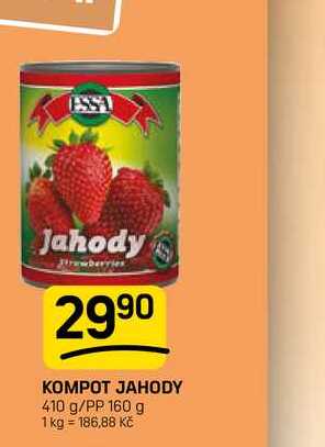KOMPOT JAHODY 410 g/PP 160 g 