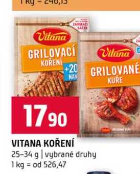 VITANA KOŘENÍ 25-34 g vybrané druhy