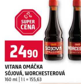 VITANA OMÁČKA SÓJOVÁ, WORCHESTEROVÁ 160 ml 