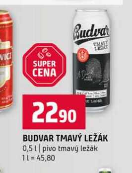 BUDVAR TMAVÝ LEŽÁK 0,5l pivo tmavý ležák