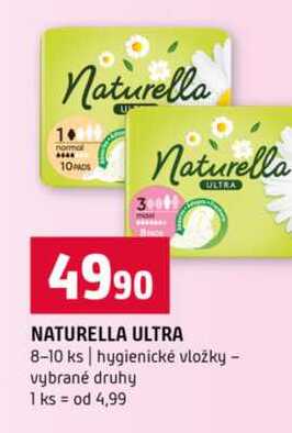 NATURELLA ULTRA 8-10 ks hygienické vložky vybrané druhy 