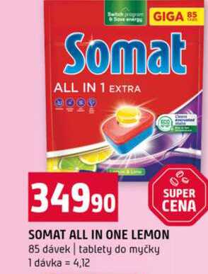 SOMAT ALL IN ONE LEMON 85 dávek tablety do myčky