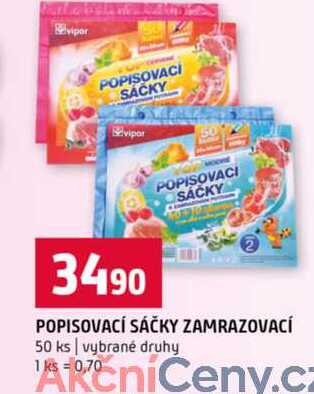 POPISOVACÍ SÁČKY ZAMRAZOVACÍ 50 ks vybrané druhy 