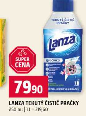 LANZA TEKUTÝ ČISTIČ PRAČKY 250 ml