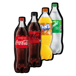 COCA COLA, FANTA, SPRITE, KINLEY TONIC