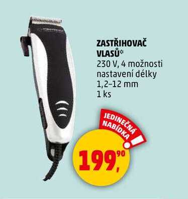 ZASTŘIHOVAČ VLASŮ, 1 ks