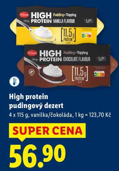 High protein pudingový dezert, 4 115 g