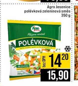 Agro Jesenice polévková zeleninová směs 350 g