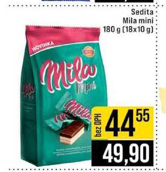 Sedita Mila mini 180 g (18x10 g) 