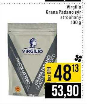 Virgilio Grana Padano sýr strouhaný 100 g