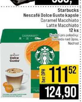 Starbucks Nescafé Dolce Gusto kapsle Caramel Macchiato Latte Macchiato 12 ks