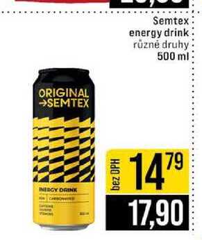 Semtex energy drink různé druhy 500 ml
