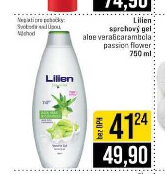 Lilien sprchový gel aloe vera carambola passion flower 750 ml