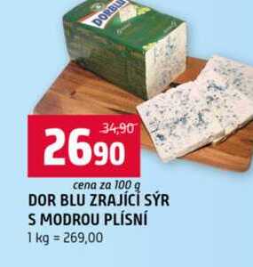 DOR BLU ZRAJÍCÍ SÝR S MODROU PLÍSNÍ 100g