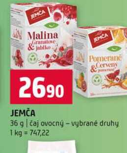 JEMČA 36 g čaj ovocný vybrané druhy 