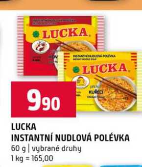 LUCKA KURECI INSTANTNÍ NUDLOVÁ POLÉVKA 60 g vybrané druhy 