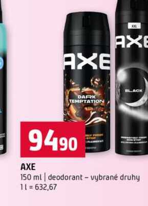 AXE 150 ml deodorant vybrané druhy 