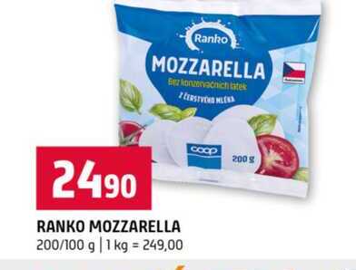 RANKO MOZZARELLA 200/100 g