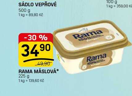 RAMA MÁSLOVÁ 225 g 