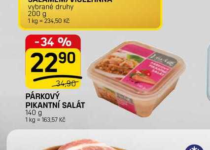 PÁRKOVÝ PIKANTNÍ SALÁT 140 g