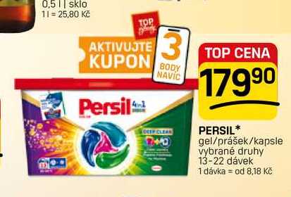 PERSIL gel/prášek/kapsle vybrané druhy 13-22 dávek 