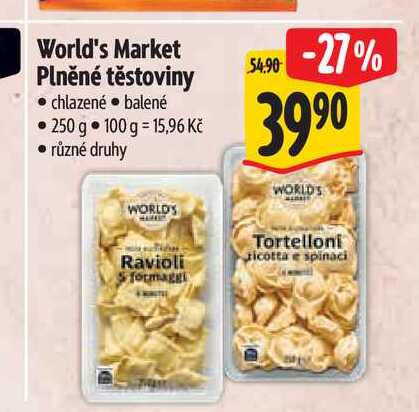 World's Market Plněné těstoviny 250 g