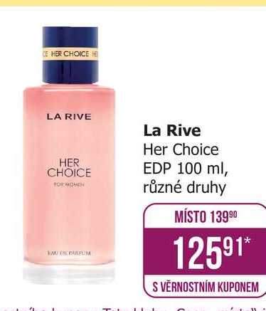 La Rive Her Choice EDP 100 ml, různé druhy 