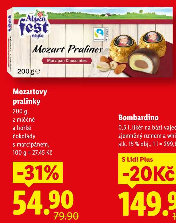 Mozartovy pralinky, 200 g