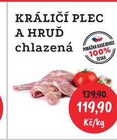 KRÁLIČÍ PLEC A HRUĎ chlazená 1kg 