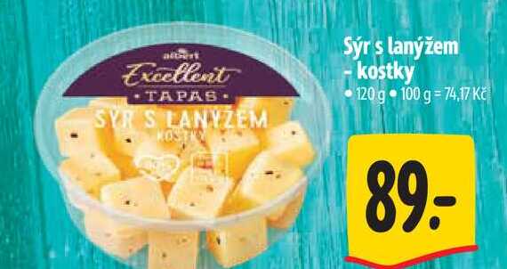   Sýr s lanýžem kostky 120 g  