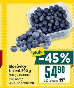 Borůvky baleni, 300 g