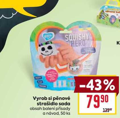 Vyrob si pěnové strašidlo sada obsah balení přísady a návod, 50 ks