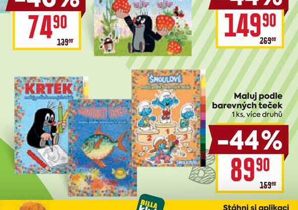 Maluj podle barevných teček 1ks